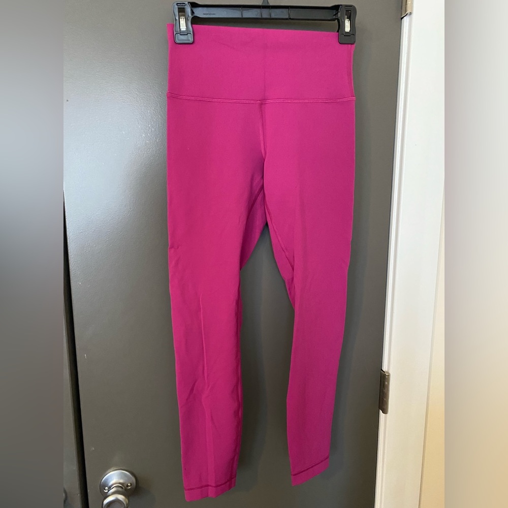 Wunder Train High Rise Tight 25” Magenta Purple Lululemon Leggings